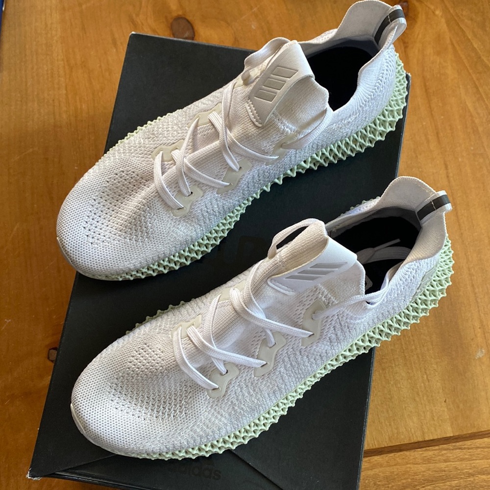 Adidas Alphaedge 4D reflective white/green 10.5 Mens